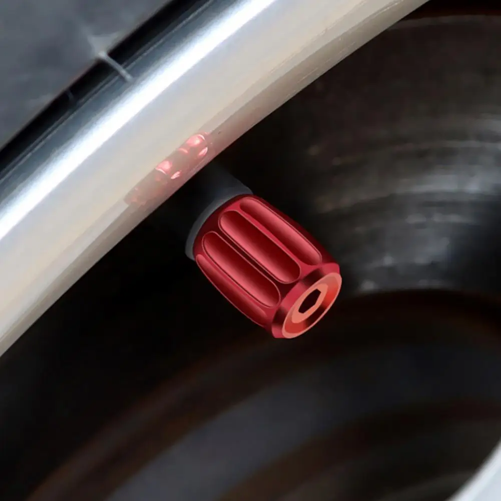 

4Pcs/Set Valve Stem Cap Reliable Valve Cap Durable Copper Valve Stem Cap