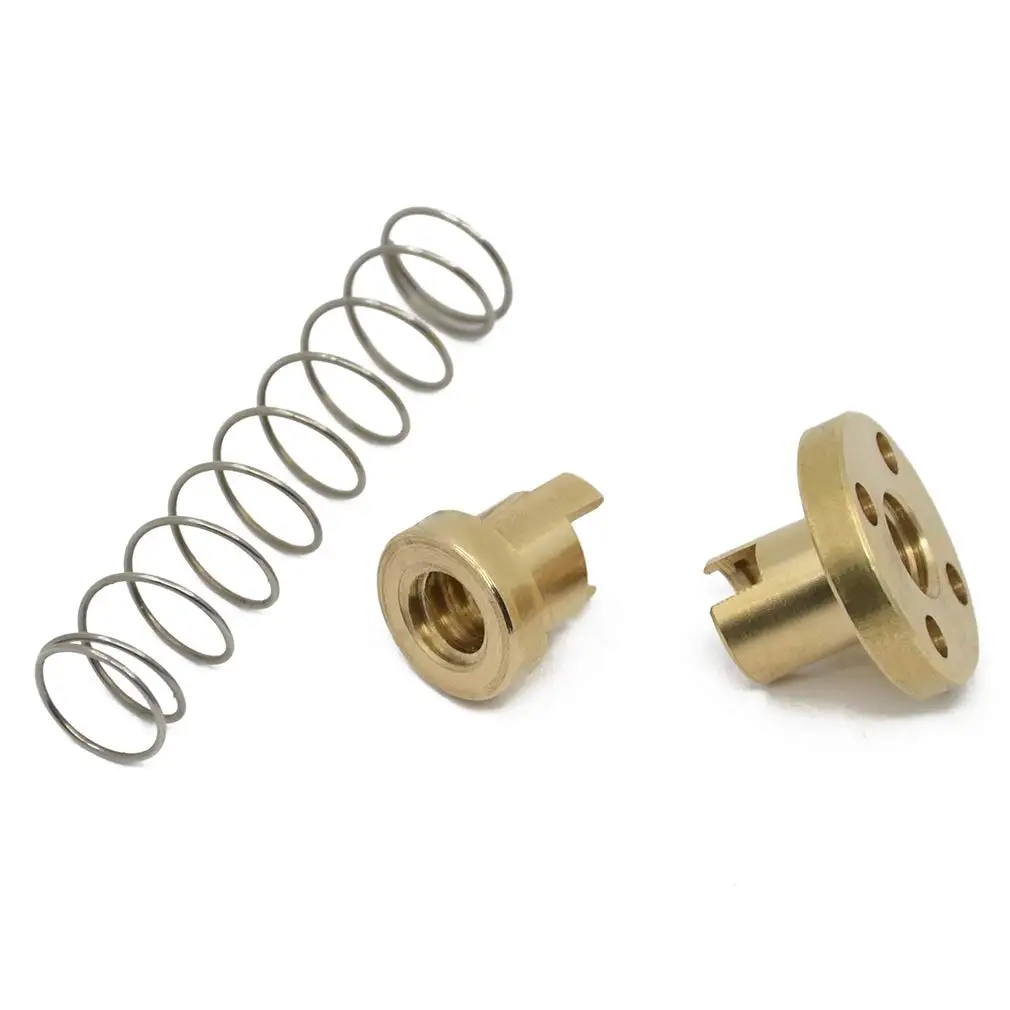 2 шт. латунные Пружинные гайки T8 для 3D-принтера 8 мм