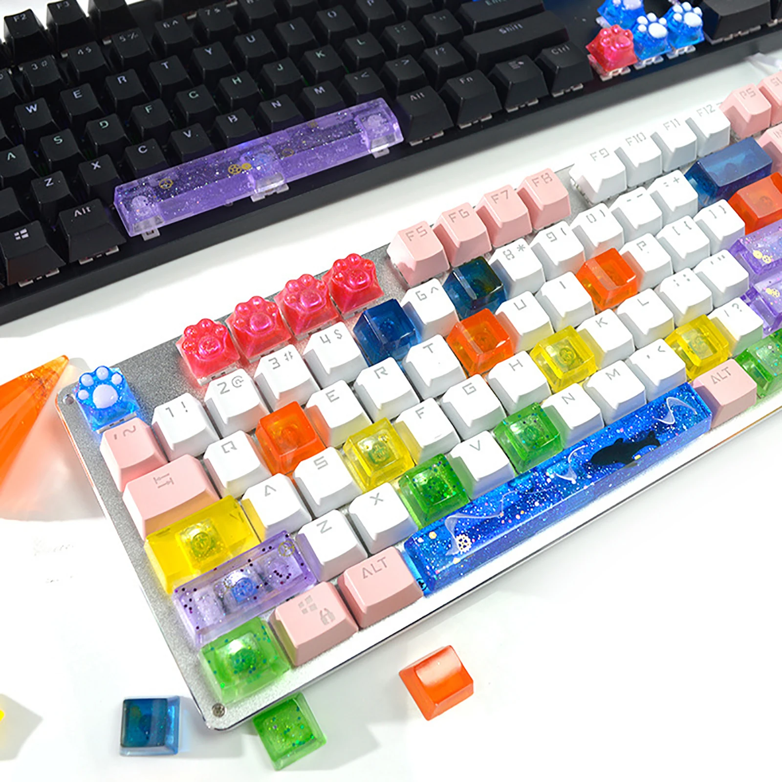 

Наборы формы для литья эпоксидной смолы ручной работы, колпачки для ключей из смолы, набор форм для самостоятельного изготовления, колпачки...