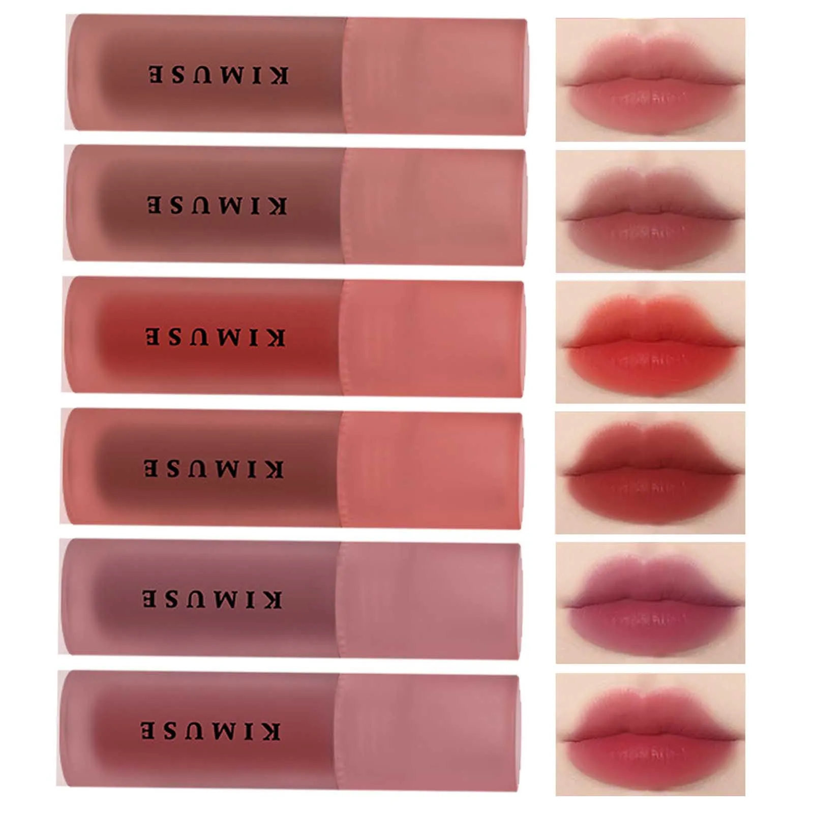 

Lipstick Set Lipstick Makeup Set With 6Pcs Long-lasting Matte Velvet Lipstick For Office Dating Shopping