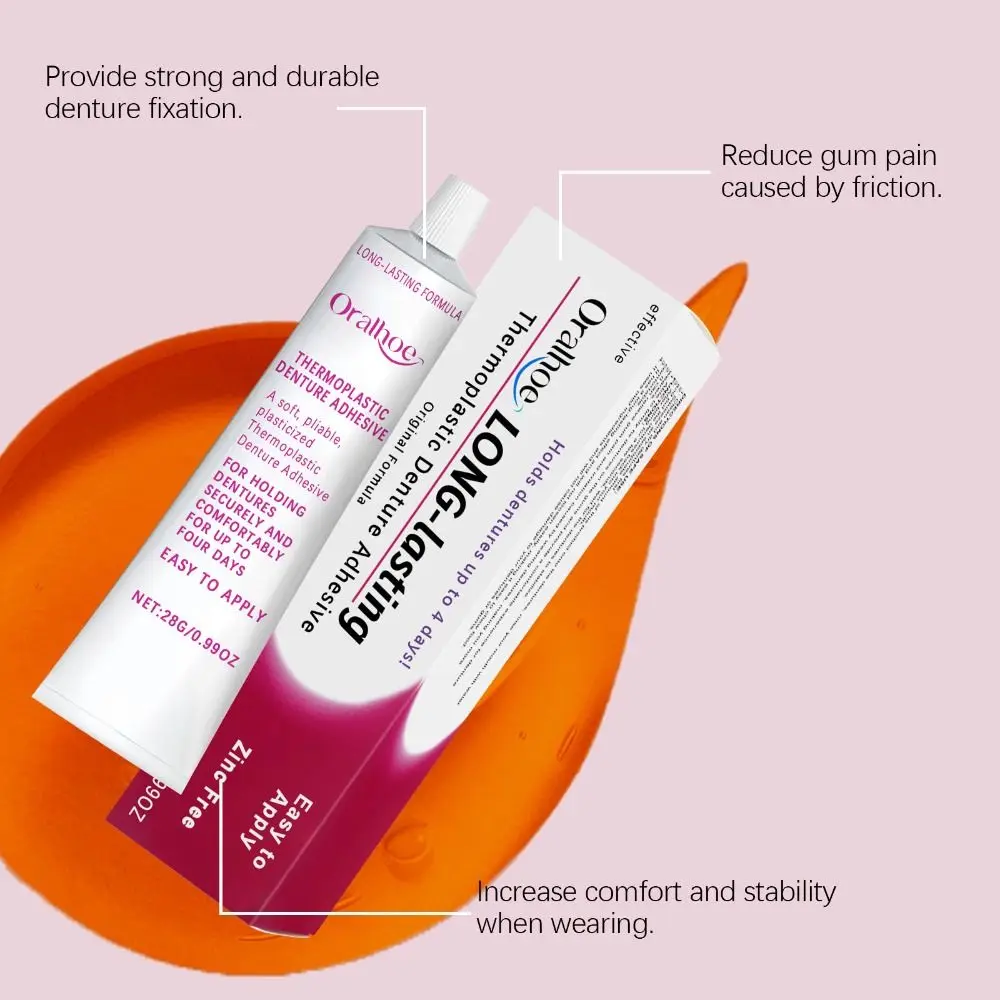 Бесшовный термопластичный клей для протезов удобный многоразовый уход за