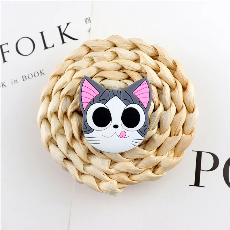 cute cat cartoon mobile phone holder universal colorful mobile phone accessorie stand holder expanding phones holder grip free global shipping
