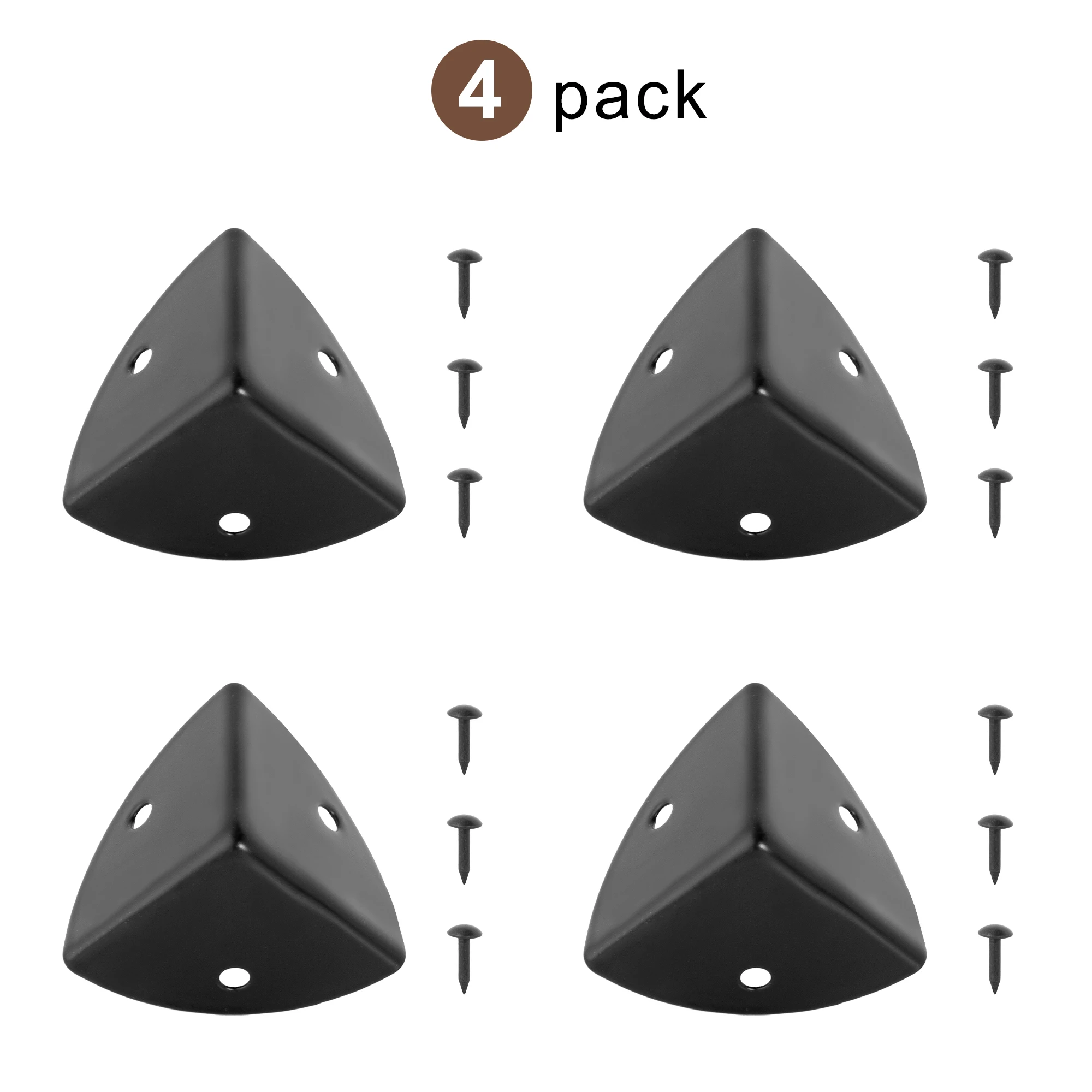 

Черные угловые защитные накладки для мебели