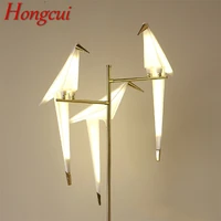 hongcui modern floor light led creative thousand paper cranes design for home living room bedroom