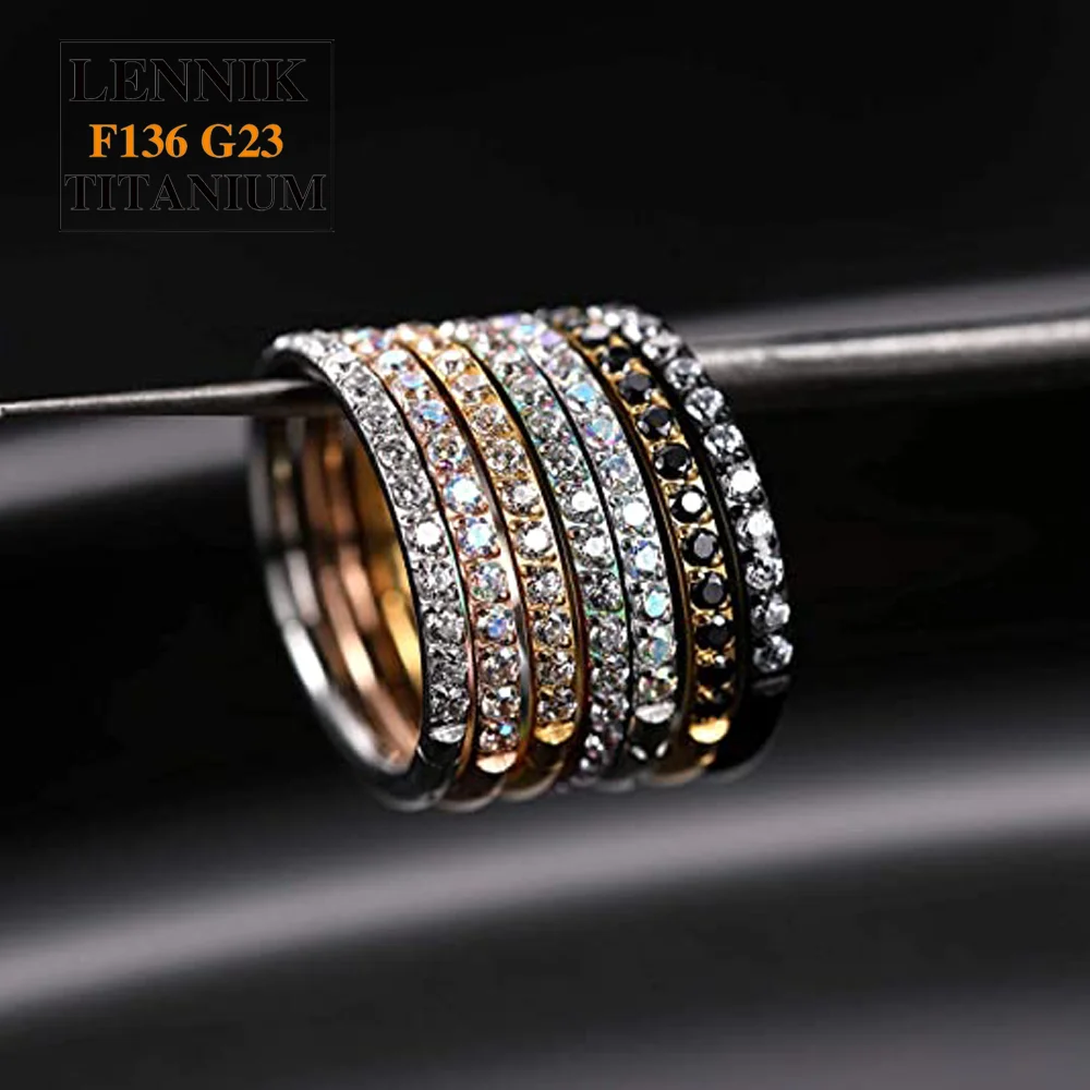 G23 Titanium Septum Rings Clear CZ Hoop 16G Nose Rings 8mm 10mm Conch Daith Helix Rook Tragus Cartilage Earring Piercing Jewelry