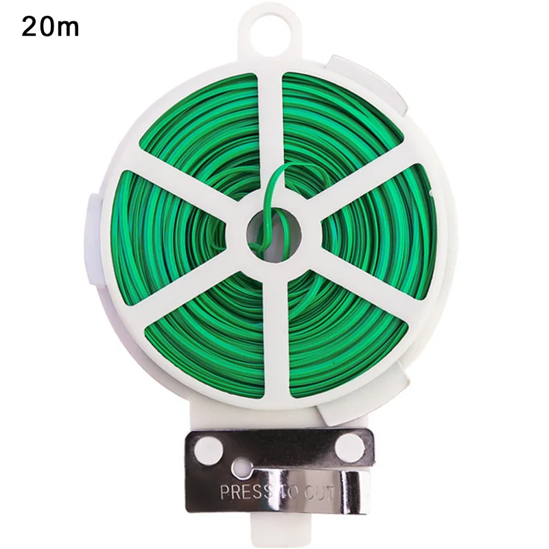 

20/30/50/100M Roll Wire Ties Gardening Climbing Vines Fixed Ropes Flower Plant Support Strap Green Garden Cable Brackets Ties