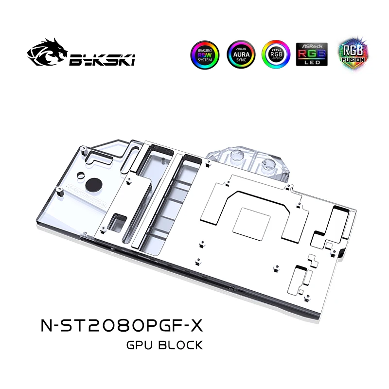 Bykski N-ST2080PGF-X водяной блок GPU для ZOTAC RTX 2080/2070 Supper AMP Extreme MAXX 8GD6 PGF OC видеокарта
