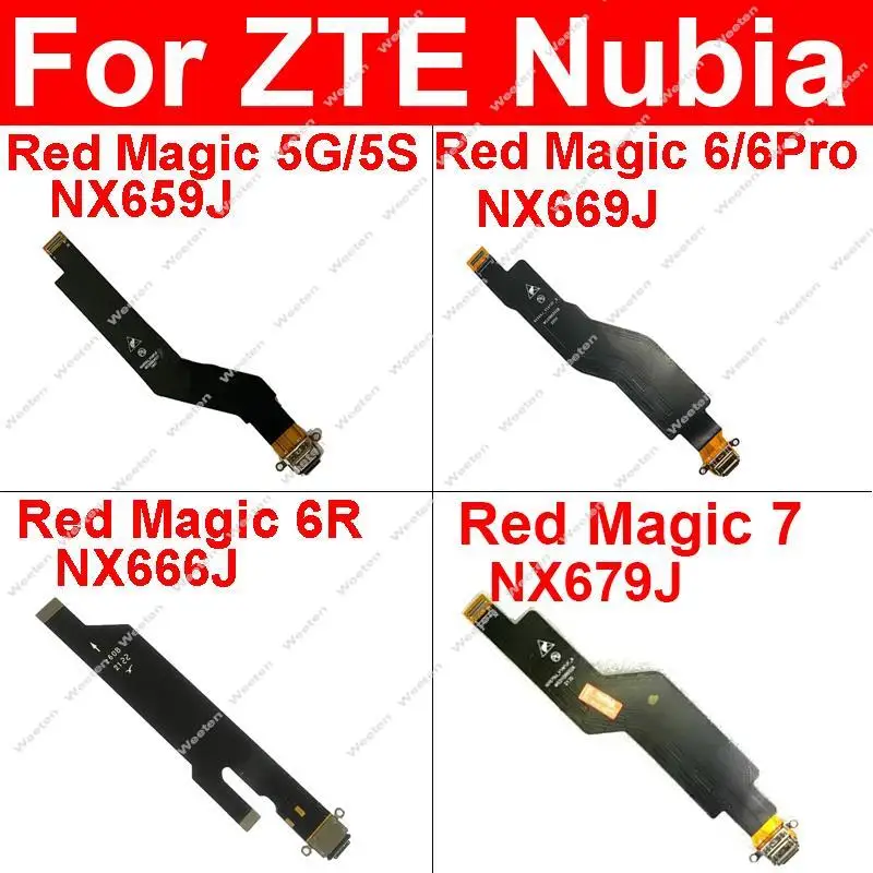 USB зарядное устройство док гибкий кабель для ZTE Nubia Red Magic 5S NX659J 6 Pro NX669J 6R NX666J 7 NX679J 7Pro NX709J 7s Pro NX709S 8Pro +