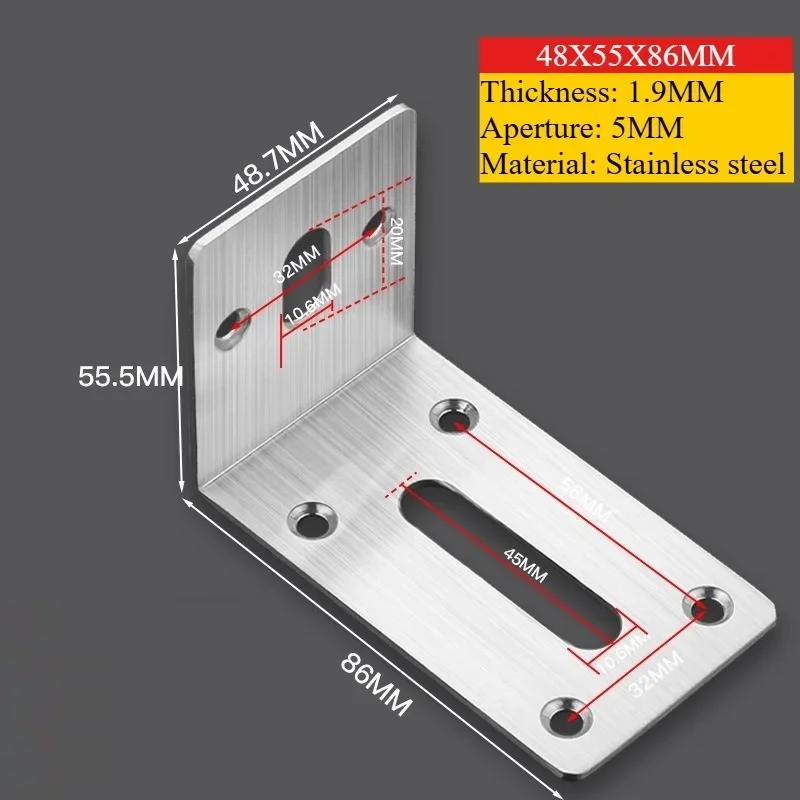 

Угловой кронштейн из нержавеющей стали Activity 90°