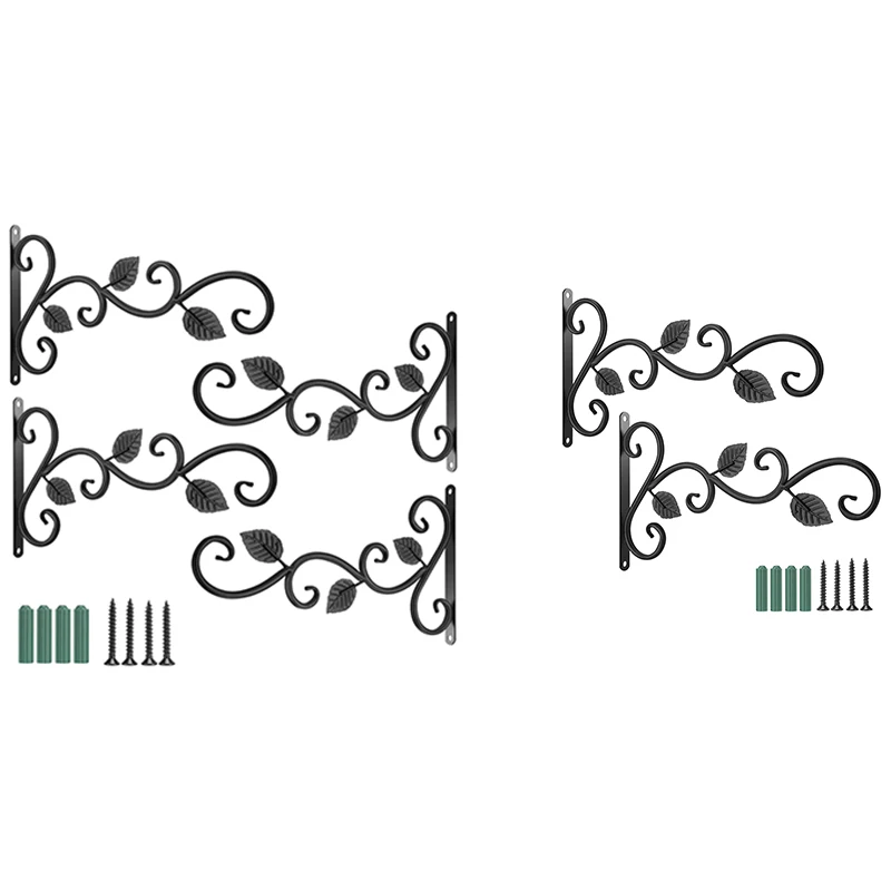 

Wall Hook Hanging Plant Bracket - 11.8 Inches Iron Hanging Hooks Screws Included, Decorative Plant Hanger