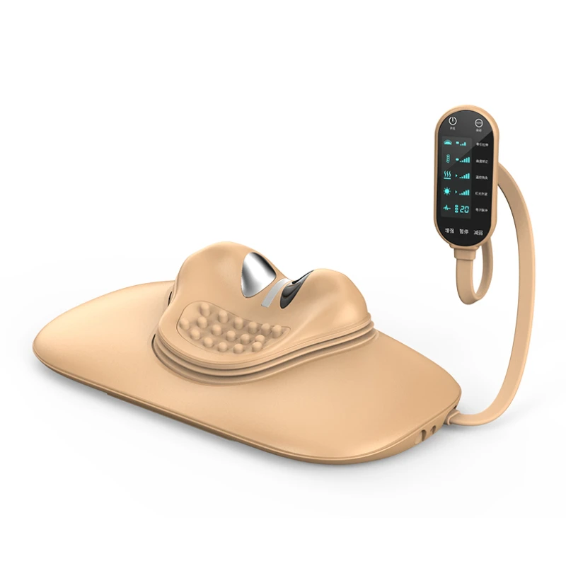 

New Products Heated Multi-functional Neck Pain Pillow Neck Stretcher Air Cervical Traction Device