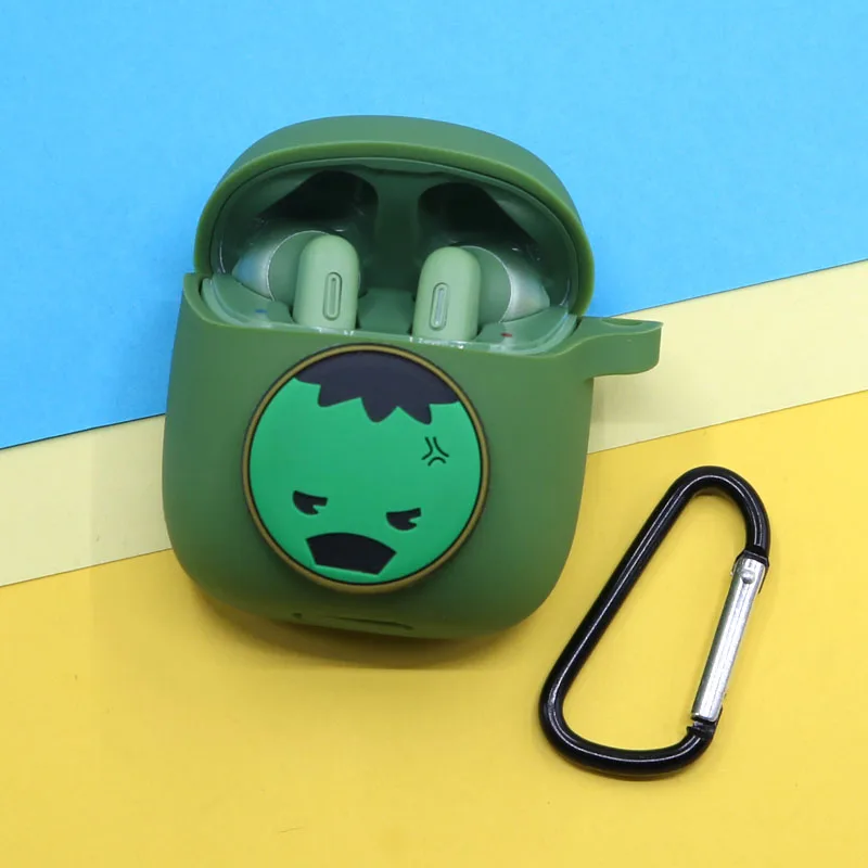 Чехол для Bluetooth наушников Disney Marvel для JBL 220 TWS / Tune 225 из кремния с зарядным ящиком.