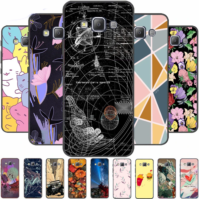 

case For Samsung Galaxy A7 2015 Case Soft TPU Back Cover for Samsung A7 2015 A700 A700F Case shockproof Fashion Black Frame
