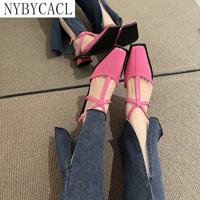 

2022 New Summer Sandals Design Mary Jane Shoes Women Fashion Soft Sole Flats Women's T Strap Sandalias zapatillas mujer sexy