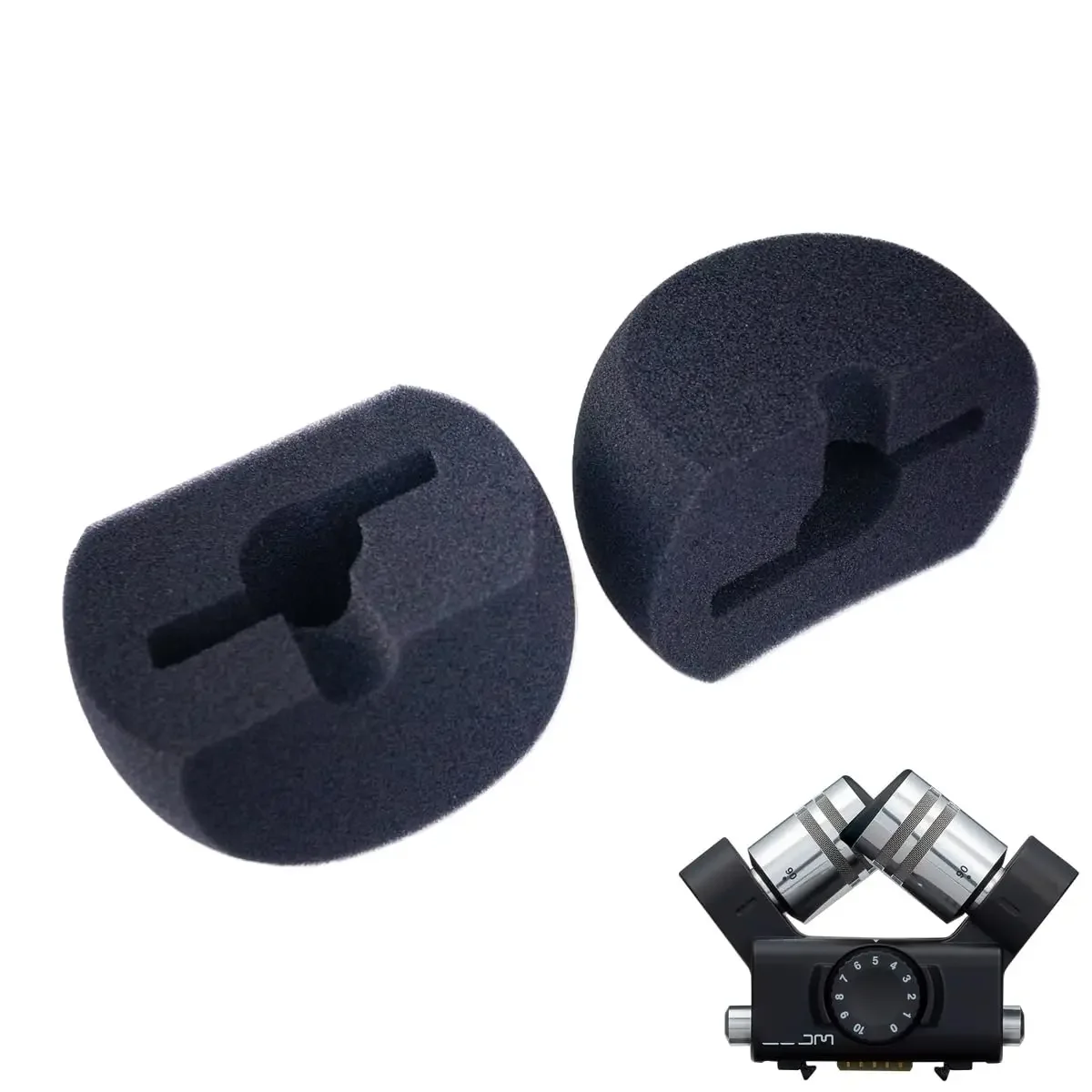 Чехол на ветровое стекло для ZOOM H5 XYH-5/6 черный 2 шт