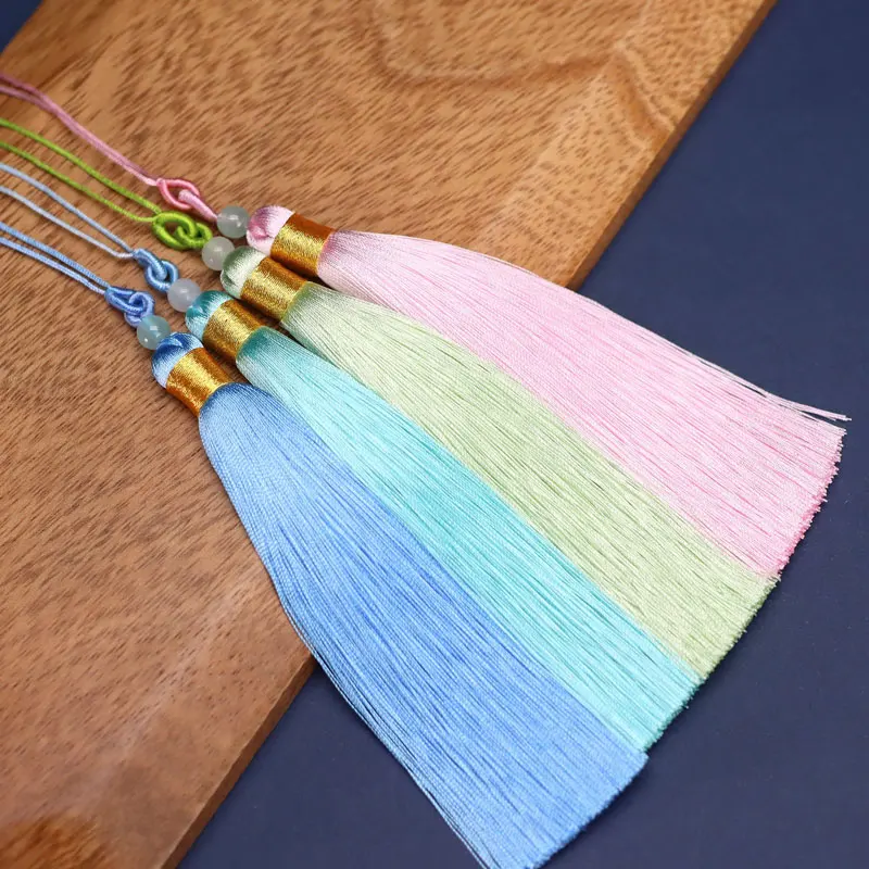 

1PC12cm Golden Thread Silk Tassel Fringe Brush Hanging Rope Tassels Sewing Tassels Pendant For DIY Jewelry Accessories