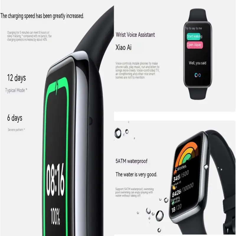 Смарт-браслет Xiaomi Mi Band 7 Pro водонепроницаемый фитнес трекер с квадратным экраном