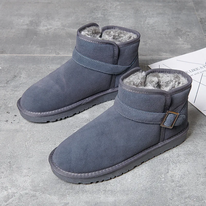 

Winter Men Boots Plush Warm Waterproof Snow Boots for Men Sneakers Cushion Ankle Boots Men Outdoor Shoes botas hombre