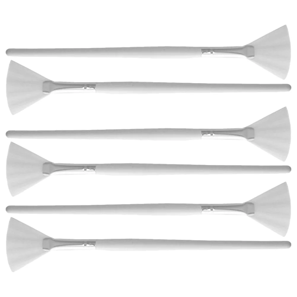 Маски Веерообразная щетка для лица Инструменты косметолога Аппликатор Белая