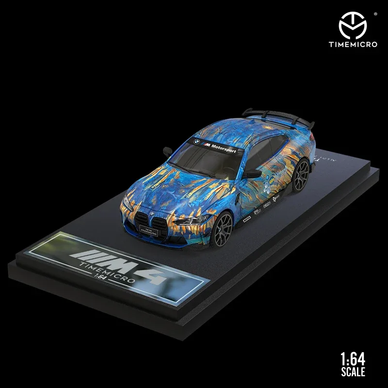 TimeMirco TM 1:64 M4 STR Racing Art Синяя/Фиолетовая модель автомобиля