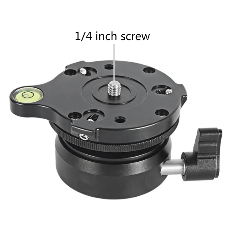 

20CB Tripod Leveling Base Leveler Adjusting Plate Compatible with Canon Nikon DSLR Camera Tripods and Monopods