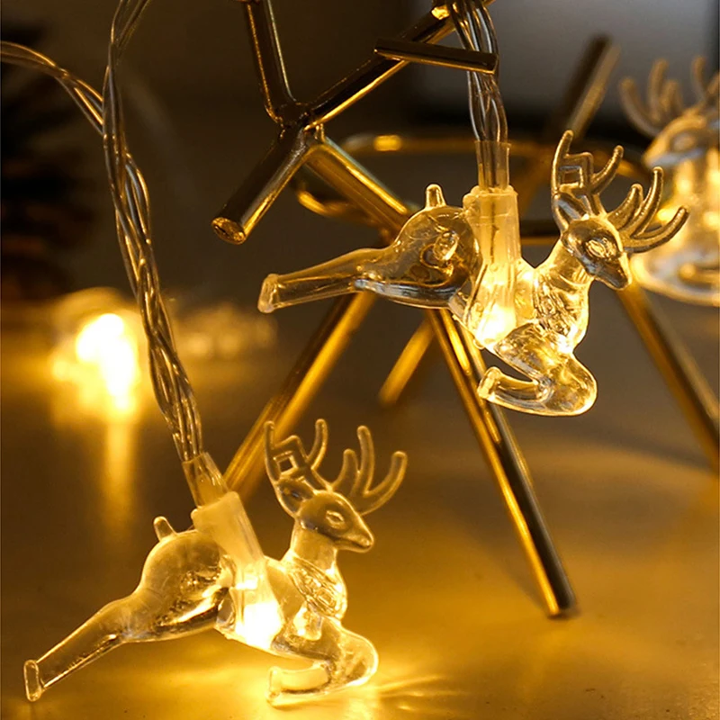 

СВЕТОДИОДНАЯ Гирлянда в виде оленя, Сказочная садовая гирлянда, Женская гирлянда на Рождество, Хэллоуин, праздник, вечеринку, фестиваль, ули...