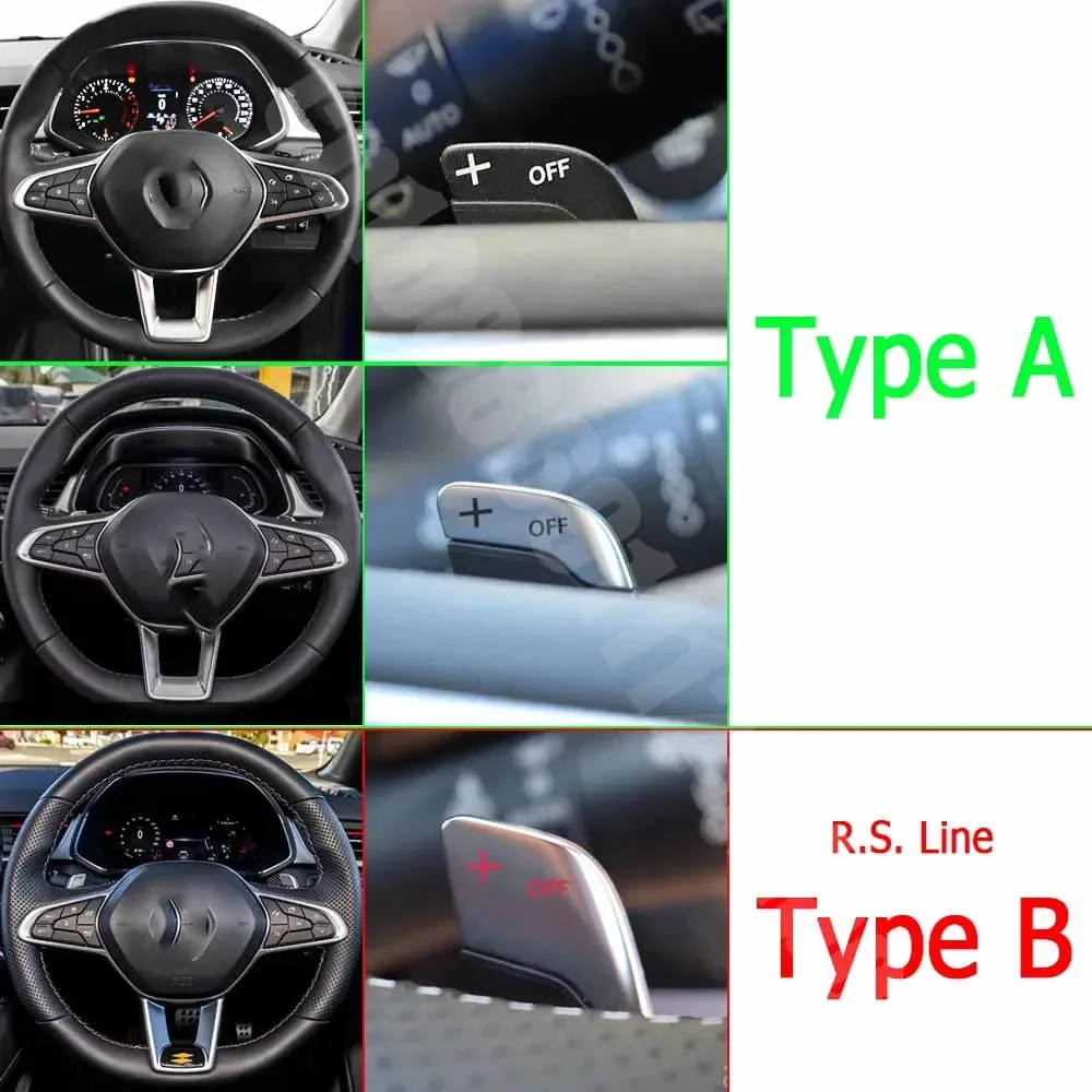 Для Renault Clio V Captur II Arkana Intens R.S. Удлинительные наклейки на руль автомобиля линия 2020