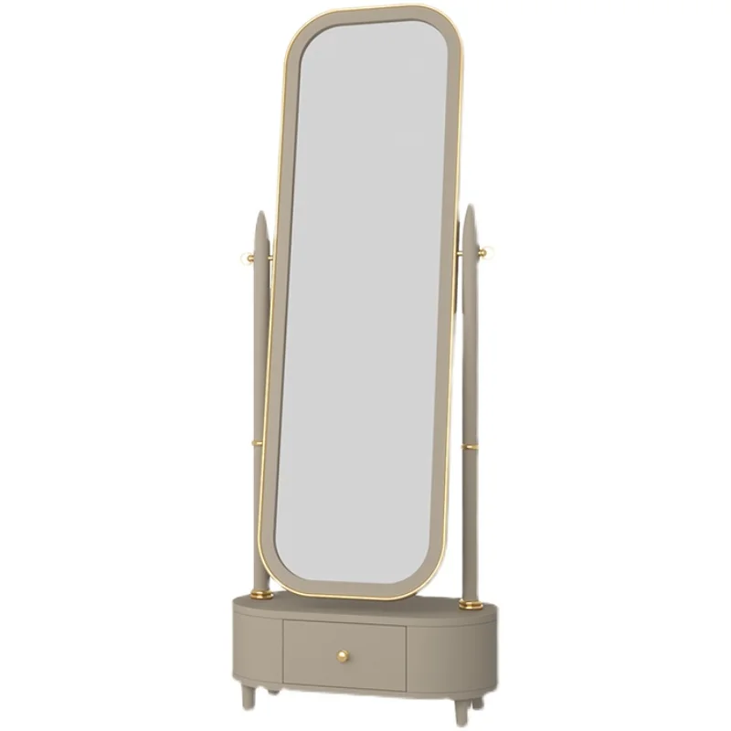 

YY Vertical Floor Mirror Household Retro Full-Length Mirror Explosion-Proof Simple Cosmetic Mirror