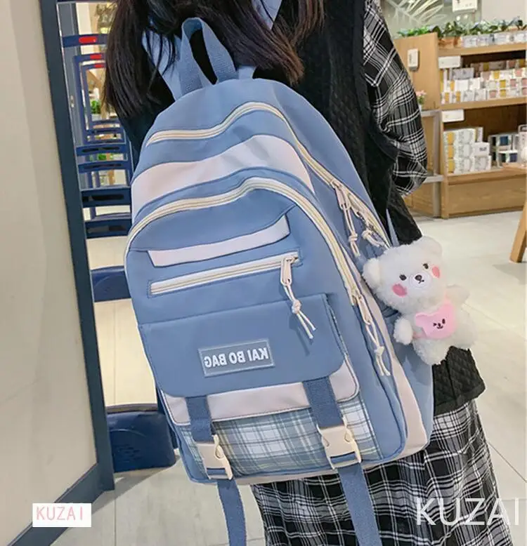 Fashion Big Student Backpack NEW Rucksack Girls School Bag High Capacity Women Backpack Female Cute Leisure Travel Mochila