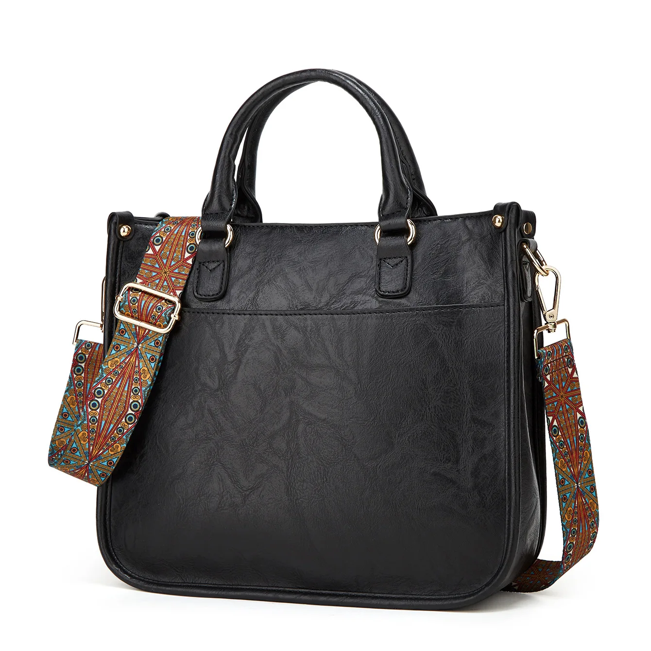 

Retro Shoulder Bag for Women Casual Large Capacity Crossbody Bag, European and American Simple Ethnic Style Travel Handbag 2023