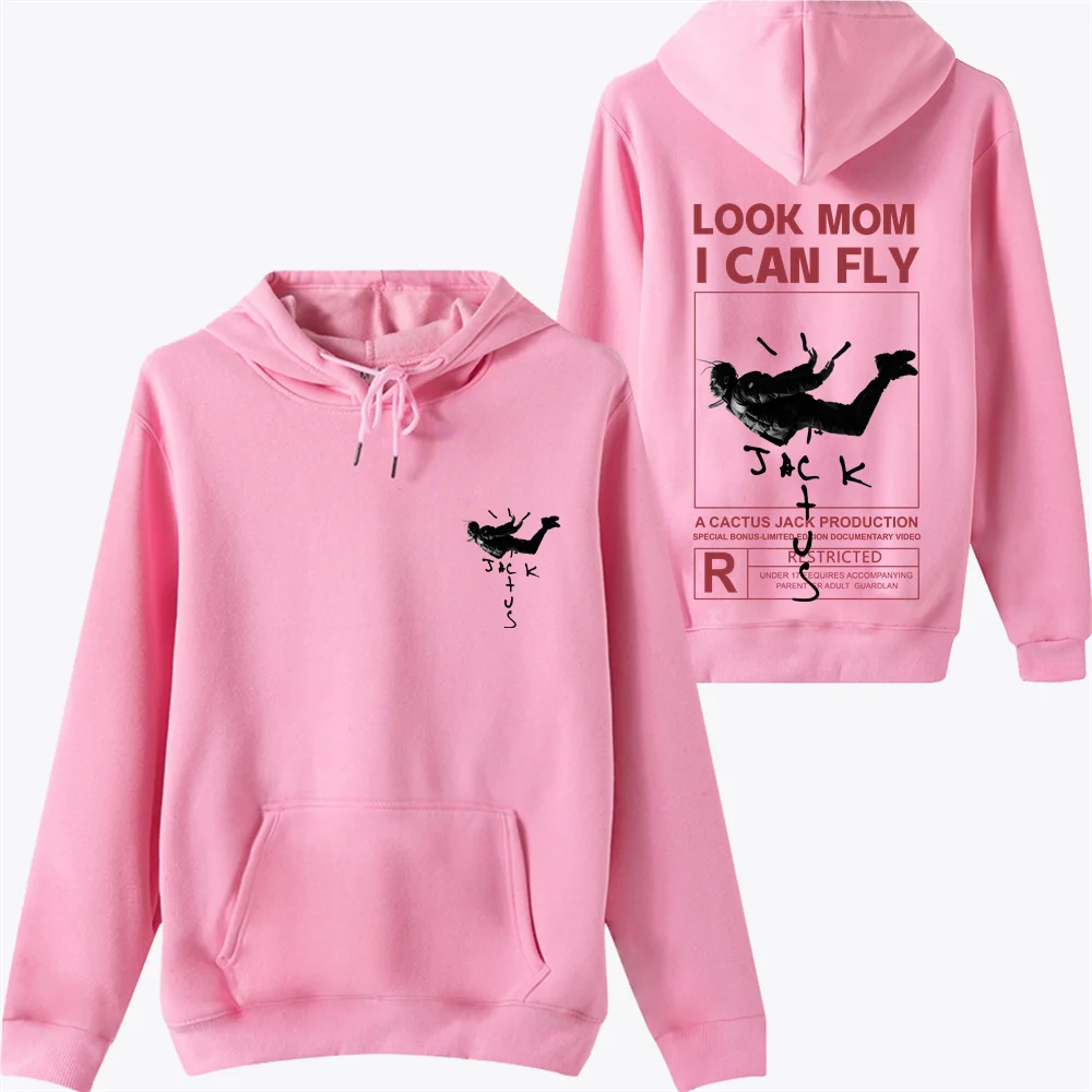 100% хлопок ASTROWORLD толстовки с капюшоном изображением кактуса Джека я могу Женская