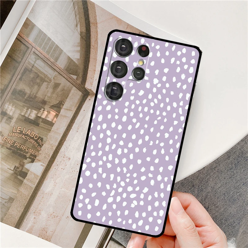 Фото Чехол для телефона с маской далматина Sea Green Mauve для Samsung Galaxy S25 Ultra S9 S10 S20 S21 S22 S23 S24 Plus S24 FE Bumper Cover №5
