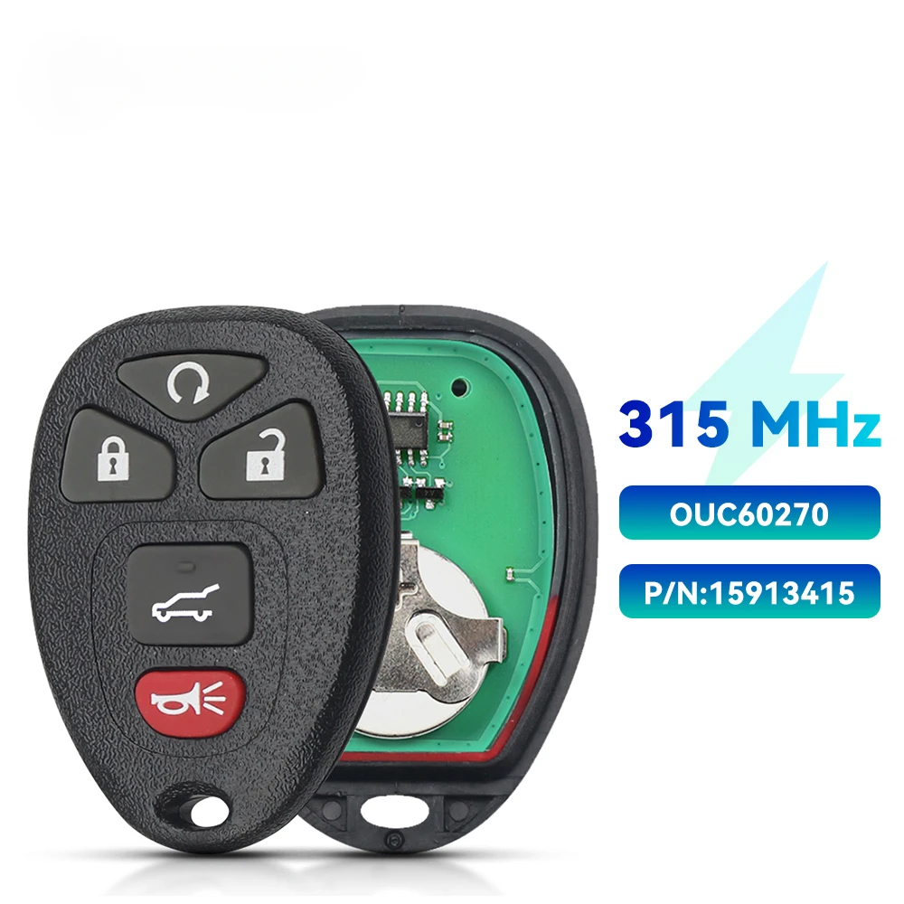

KEYYOU 315 МГц дистанционный ключ для Chevrolet Silverado Suburban Tahoe Traverse GMC Sierra Yukon Cadillac Escalade автомобильный брелок OUC60270