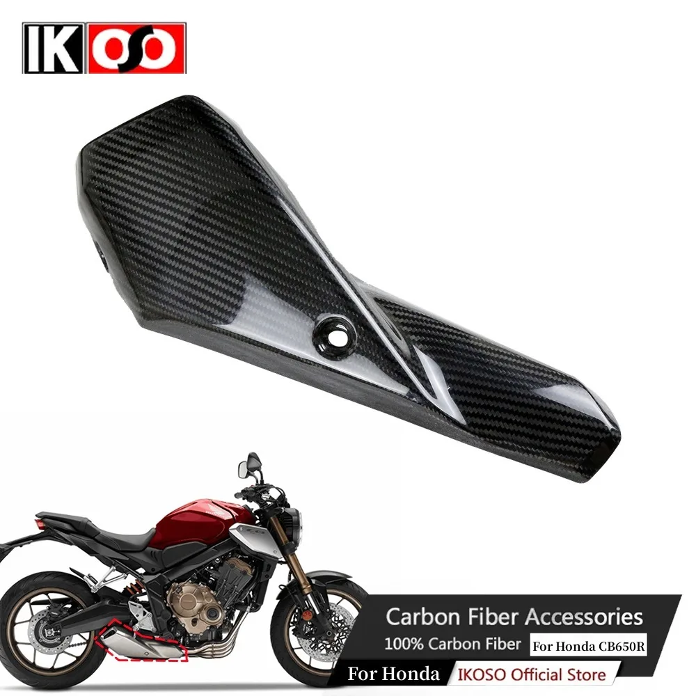 Для HONDA CBR650R CB650R 2019 2020 2021 2022 2023 реальное углеродное волокно выхлопная труба