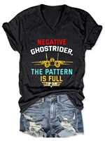 womens negative ghostrider the pattern is full top gun v neck t shirt