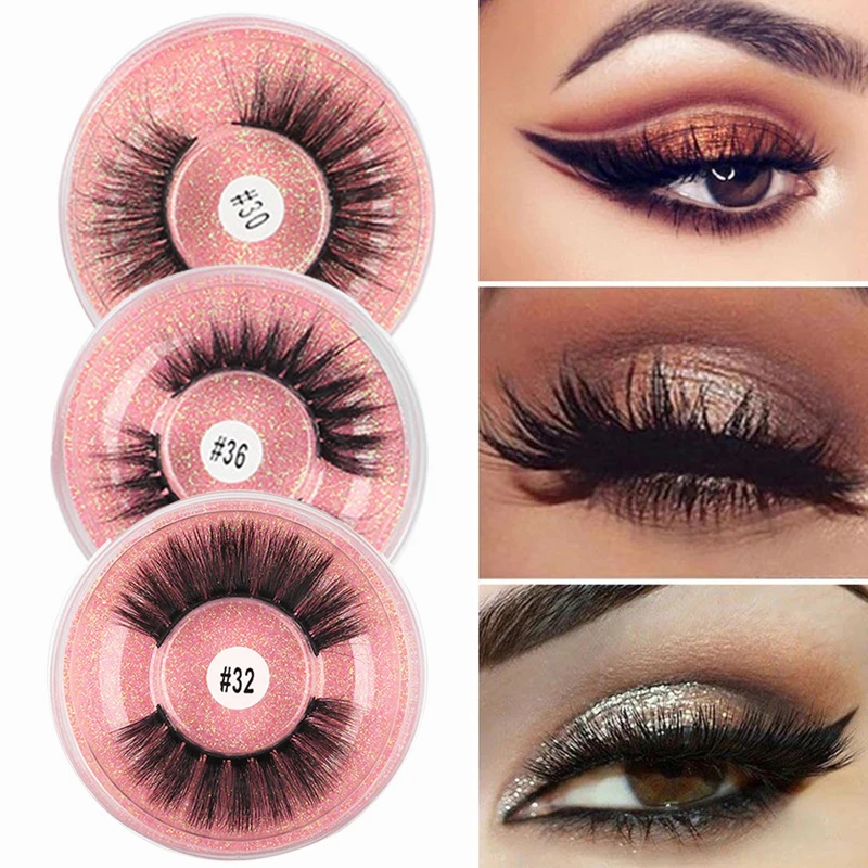 

1 пара 3D норковые ресницы без жестокости ресницы макияж Накладные ресницы пушистые накладные ресницы толстые Искусственные ресницы макияж