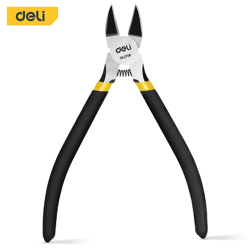 

Deli 6" Diagonal Pliers Universal Wire Cutter Mini Diagonal Plier Multifunctional Hardware Hand Tools Electrician Tool