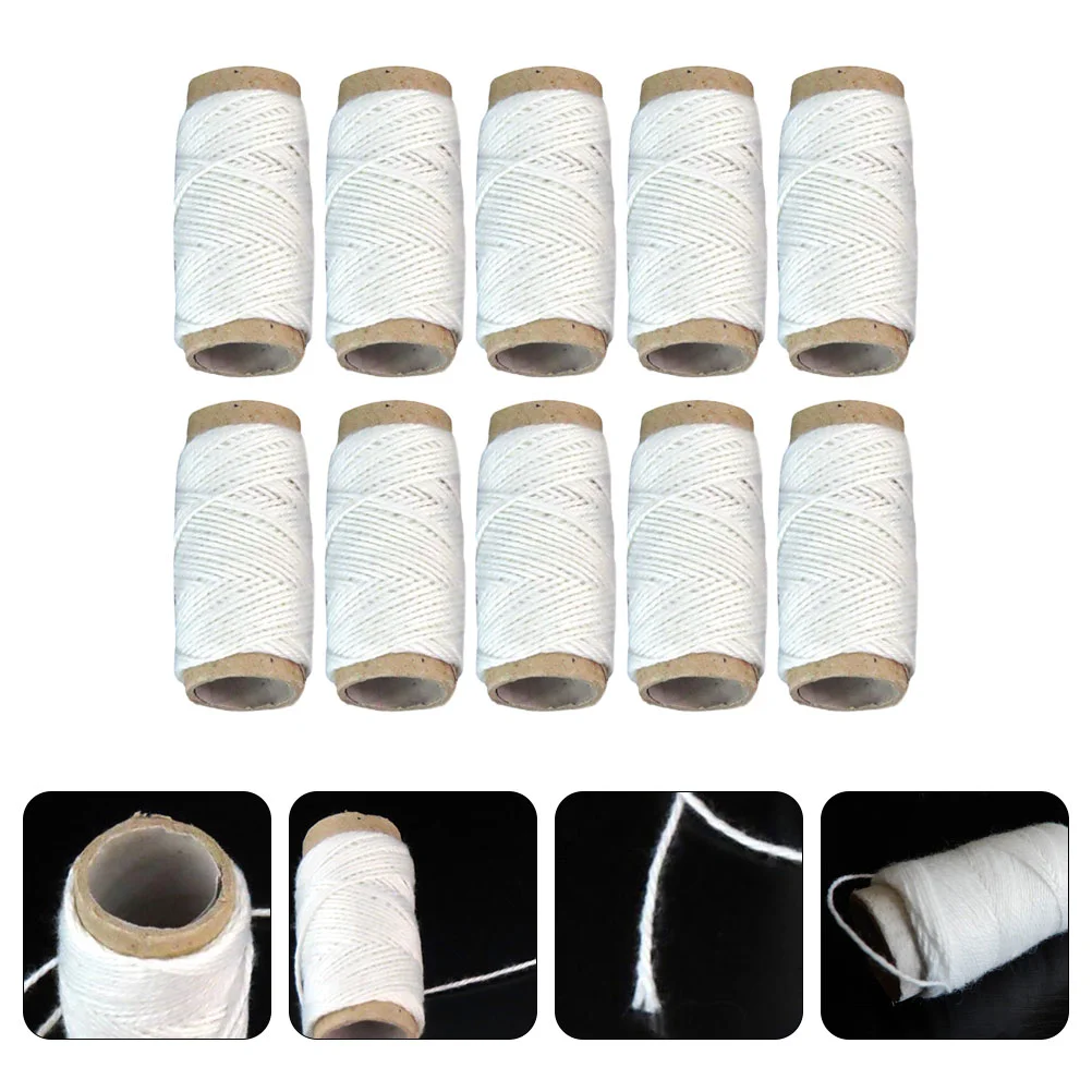

20 Rolls Sausage Casing Line Cotton Meat Thread DIY Crafts Cooking Twine Deli Ham Home Kitchen Supplies Packaging Tool Rope