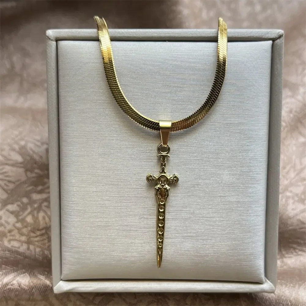 Эльф из нержавеющей стали бриллиантовая цепь драгоценности Knightcore Cottagecore