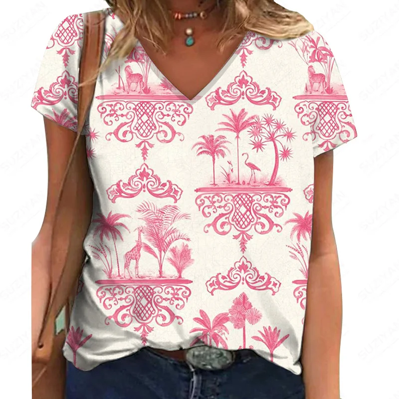 

Tops Woman Fashionable Printed Harajuku Nice Top-Selling Korean Elegant Clothes Large Size Standard-Fit He 90S Korean Fashion