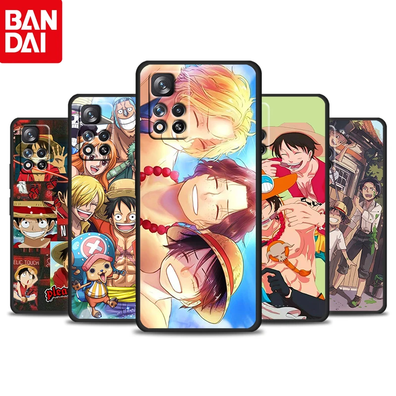 

Anime ONE PIECE Boys For Redmi 10 9 9C 9A 8 8A 7 7A 6 6A 5 5A 4X 5G Prime Pro Plus Silicone Soft Black Phone Case Cover Fundas