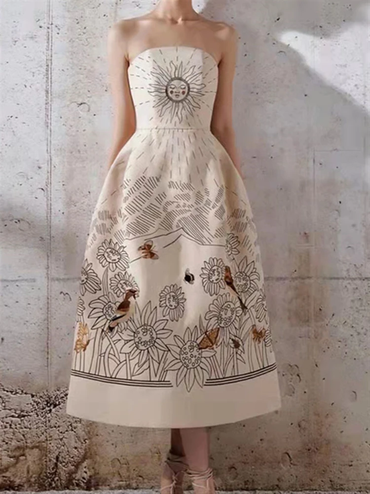 Женский пляжный сарафан с открытой спиной летнее подиумное сексуальное