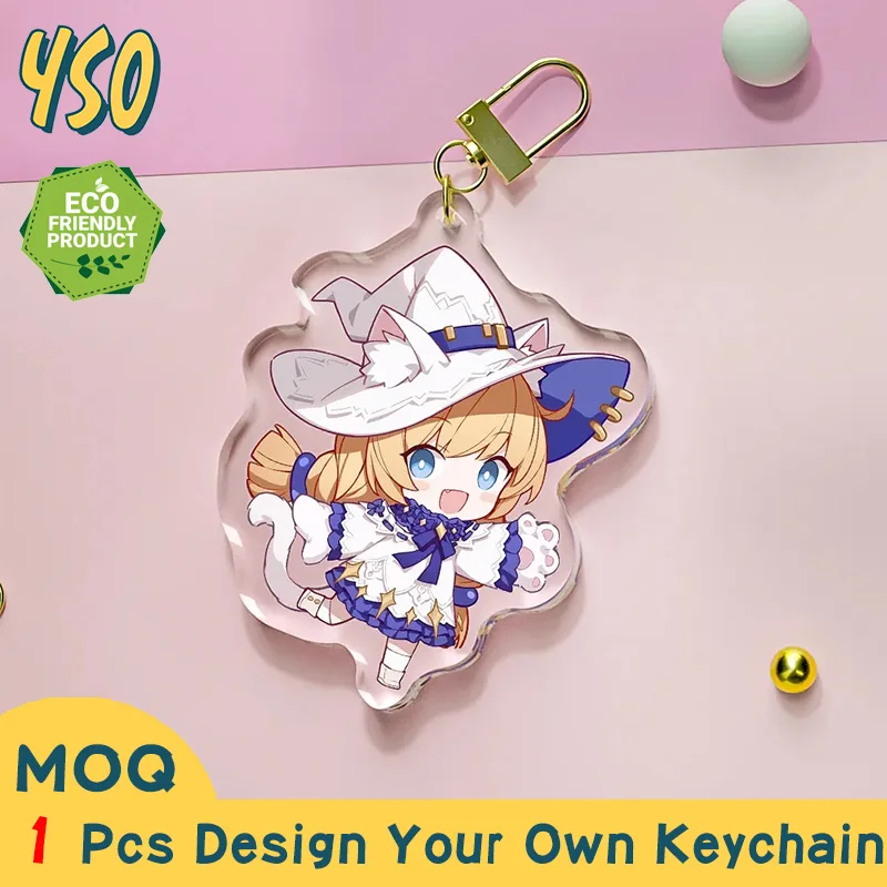 YSO брелок с алмазной огранкой и ЧПУ 3D персонализированный браслет прозрачные