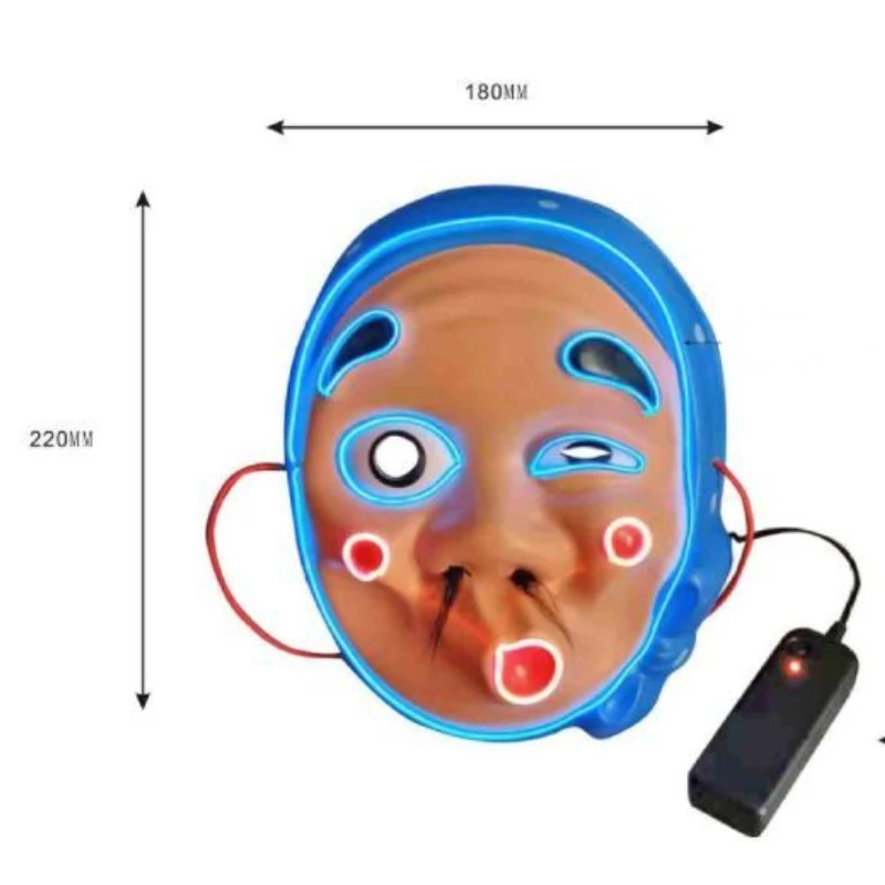Маска для косплея Demon Killer светодиодсветодиодный светящаяся маска с японским