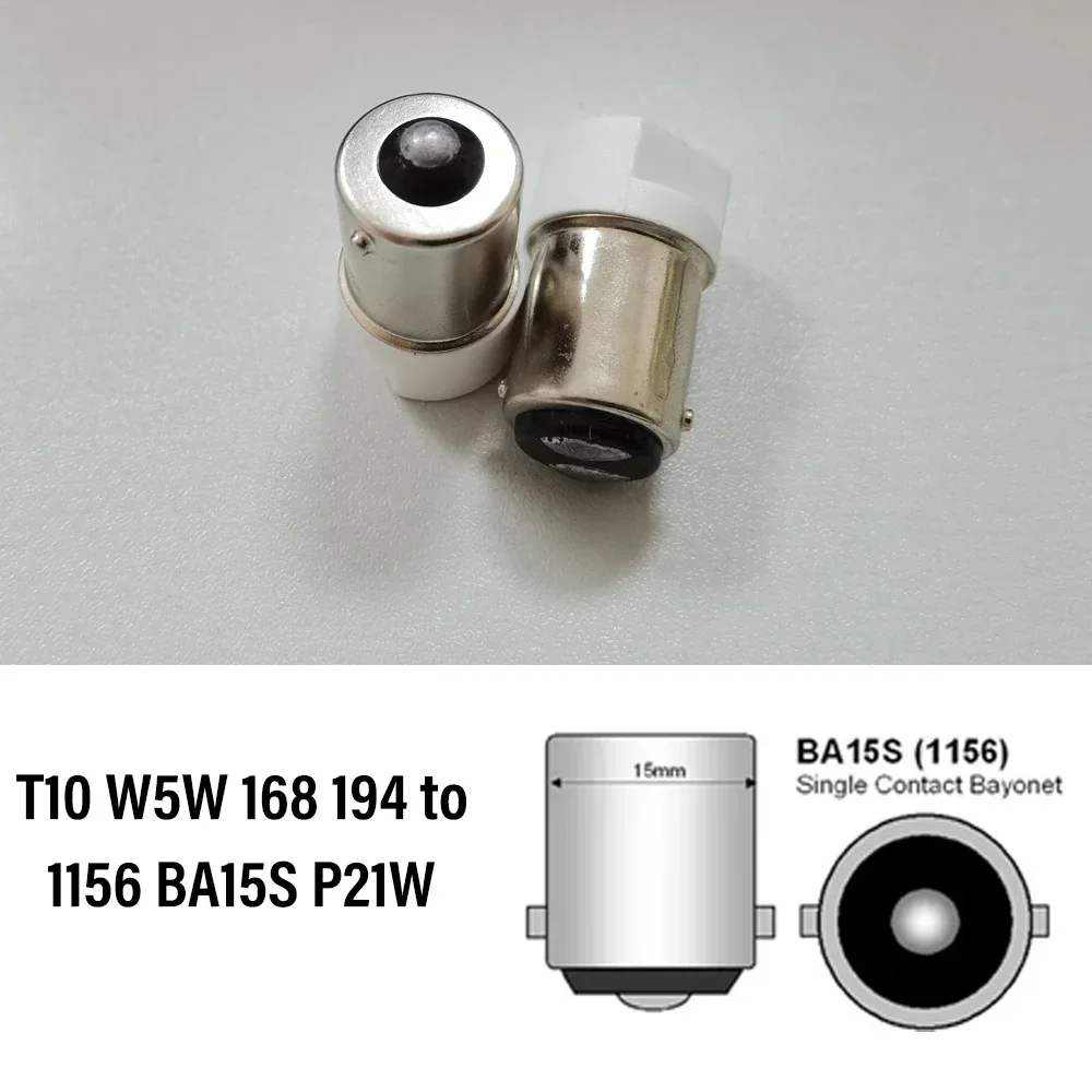 

2 шт. T10 W5W 168 194–1156 BA15S P21W 1156 BAU15S PY21W 1157 BAY15D Светодиодная лампа Базовый преобразователь Адаптер Трансформаторная розетка