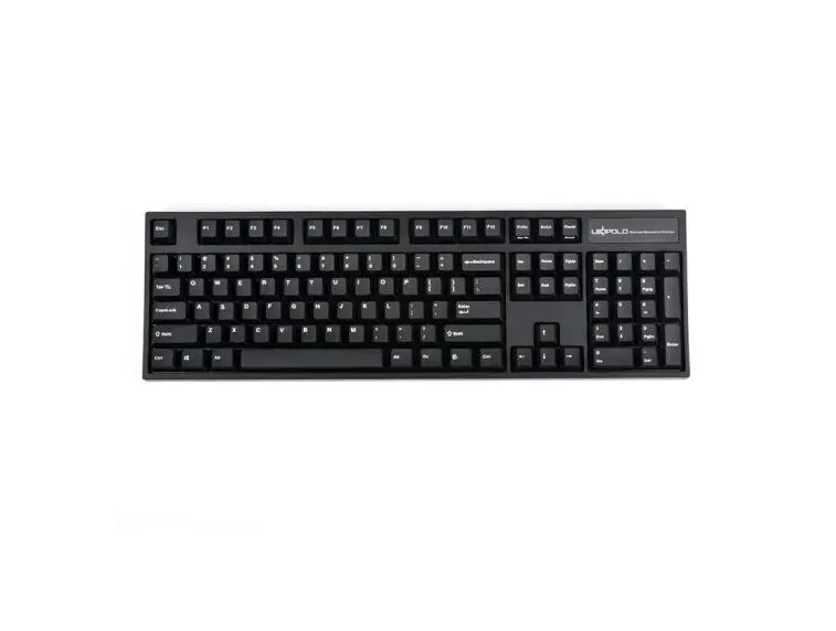 Механическая клавиатура LEOPOLD FC900R PD белая синяя утолщенная двухцветная 104 клавиш -