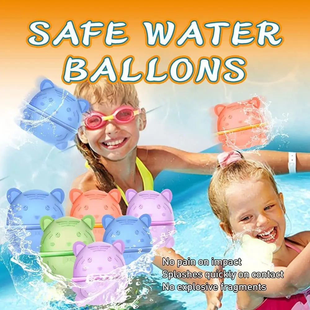 

Многоразовые водяные бомбочки разбрызгивающиеся шарики Магнитный многоразовый водяной шар красочный для детей