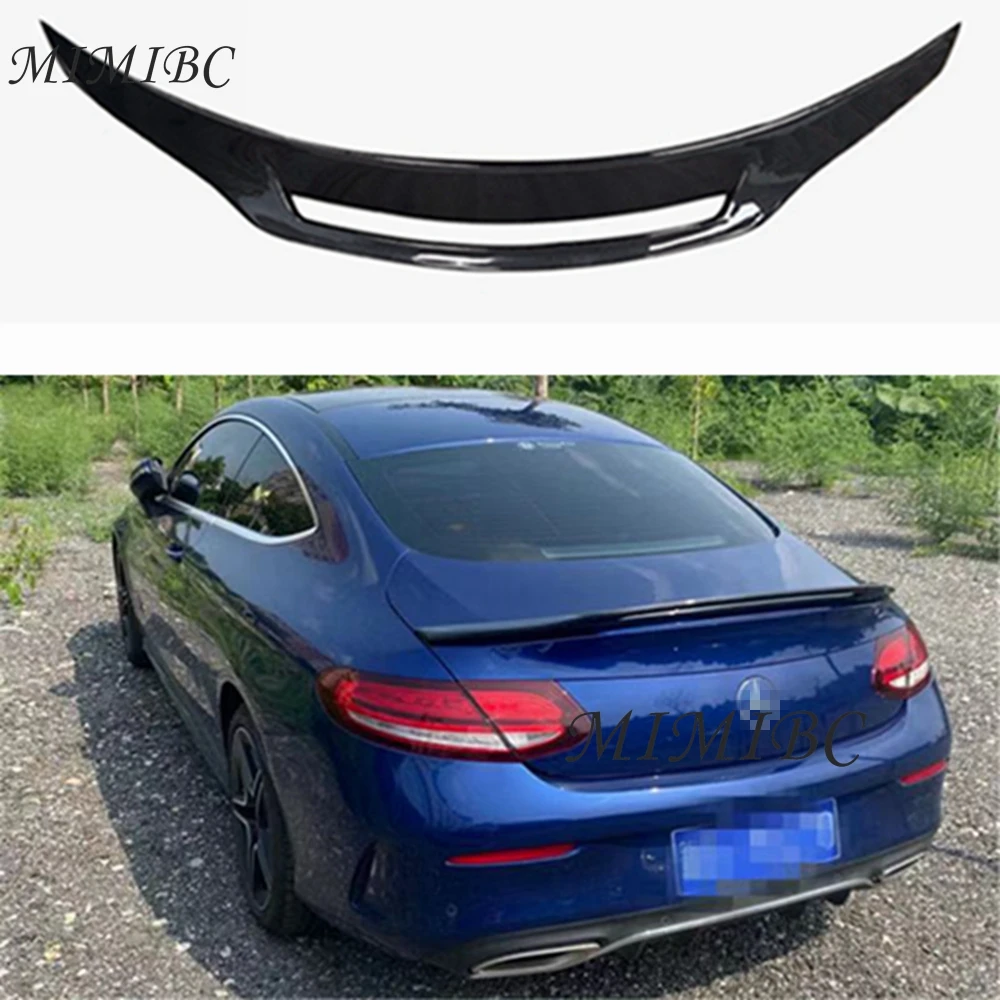 ДЛЯ Mercedes-Benz C-Class C205 W205 2Door Coupe GT Style Carbon Fiber Задний спойлер Крыло багажника 2015-2023 FRP