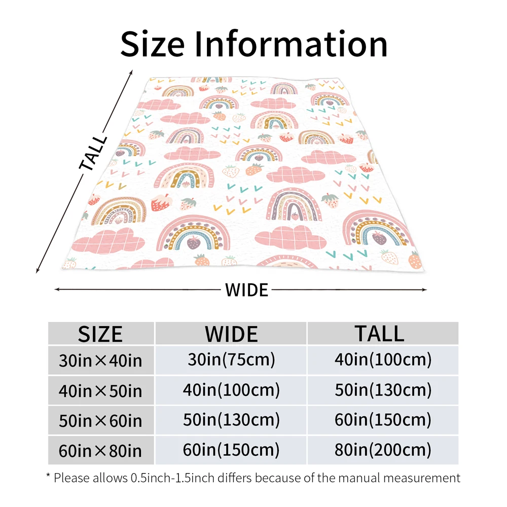 Детское одеяло в виде клубники милое богемное для девушек романтичное пушистое