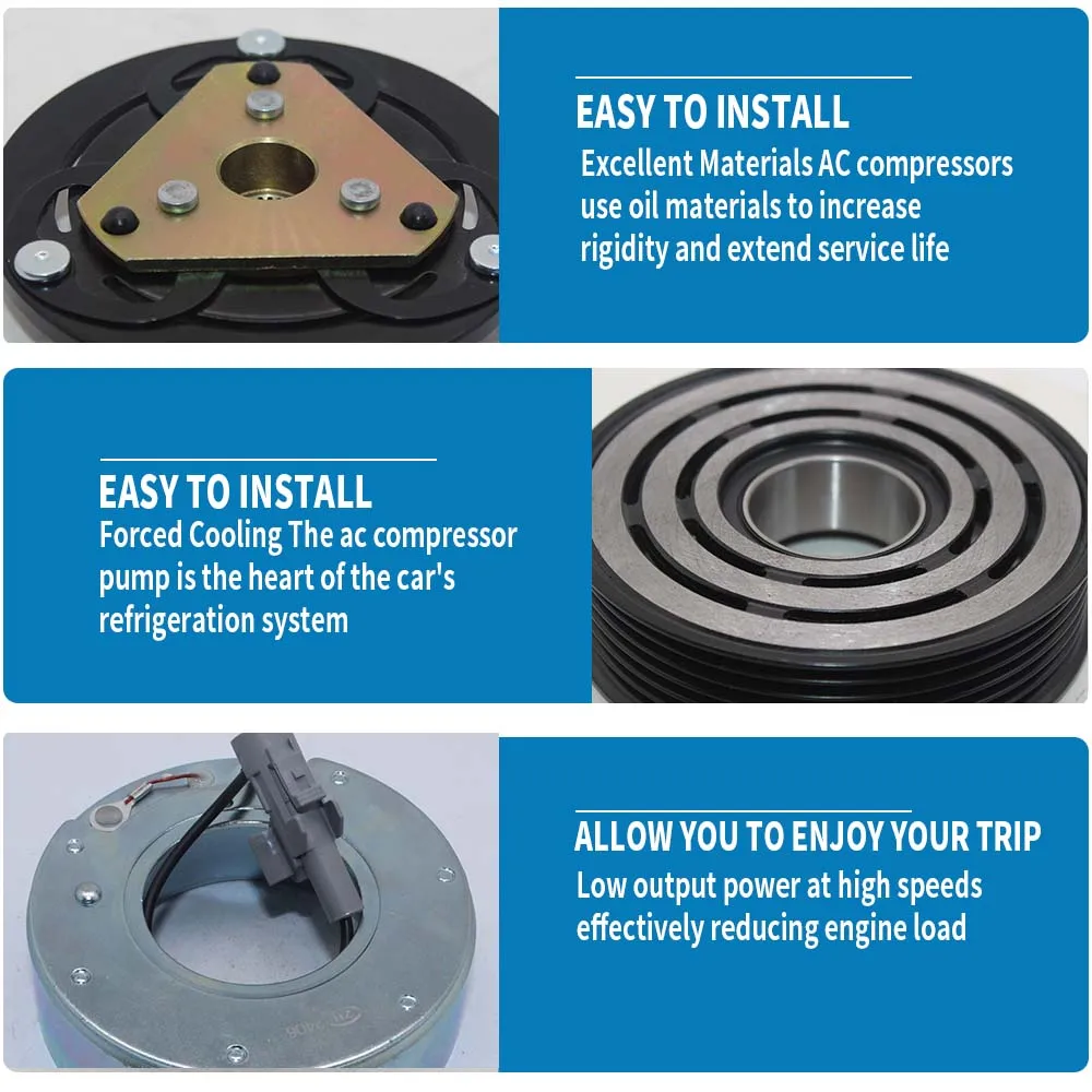 Комплект сцепления компрессора кондиционера 12 В для Peugeot 107 Toyota Aygo Citroen C1 DKV06R 883100